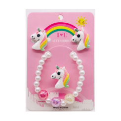 Біжутерія та аксесуари - Набір прикрас Qunxing Райдужний єдиноріг (R3-5) Біжутерія та аксесуари - Набір прикрас Qunxing Райдужний єдиноріг (R3-5)