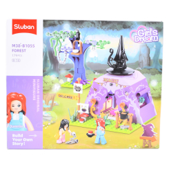 Конструктори з унікальними деталями - Конструктор Sluban Рожева серія Будинок чарівниці 179 деталей (M38-B1055) Конструктори з унікальними деталями - Конструктор Sluban Рожева серія Будинок чарівниці 179 деталей (M38-B1055)