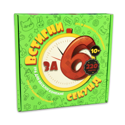Настільні ігри - Настільна гра Strateg Встигни за 6 секунд (30782) Настільні ігри - Настільна гра Strateg Встигни за 6 секунд (30782)