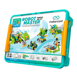 Конструктори з унікальними деталями - Конструктор Makerzoid Robot Master Premium 600 елементів (MKZ-RM-PM) Конструктори з унікальними деталями - Конструктор Makerzoid Robot Master Premium 600 елементів (MKZ-RM-PM)