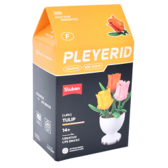 Конструктори з унікальними деталями - Конструктор Sluban Квіти у горщику Тюльпан (M38-B1077/6) Конструктори з унікальними деталями - Конструктор Sluban Квіти у горщику Тюльпан (M38-B1077/6)