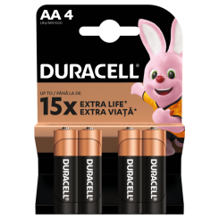 Акумулятори і батарейки - Батарейки алкаліновi Duracell Basic АА 1.5V LR6 4 шт (5000394076952) Акумулятори і батарейки - Батарейки алкаліновi Duracell Basic АА 1.5V LR6 4 шт (5000394076952)