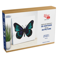 Набори для творчості - 3D картина Rosa Talent Метелик 3 17 х 17 см (N0003516) Набори для творчості - 3D картина Rosa Talent Метелик 3 17 х 17 см (N0003516)