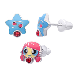 Ювелірні прикраси - Сережки UmaUmi Рак з червоним талісманом (2210000015388) Ювелірні прикраси - Сережки UmaUmi Рак з червоним талісманом (2210000015388)