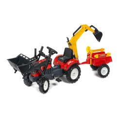 Велосипеди - Веломобіль Falk Трактор Ranch з причепом і ковшами червоний (2051CN) Велосипеди - Веломобіль Falk Трактор Ranch з причепом і ковшами червоний (2051CN)