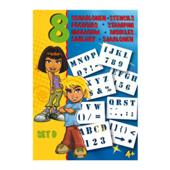 Товари для малювання - Набір трафаретів Malinos D Англійський алфавіт 8 штук (MA-300998) Товари для малювання - Набір трафаретів Malinos D Англійський алфавіт 8 штук (MA-300998)