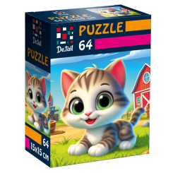 Пазли - Пазл De.tail Забавне кошеня 64 деталі (DT1234-24) Пазли - Пазл De.tail Забавне кошеня 64 деталі (DT1234-24)