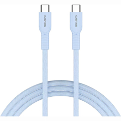 Павербанки - Кабель Canyon OnWire 60CL C-C 60W COLOR Braided 1 м Light Blue (CND-CCAP60AB10LBL) Павербанки - Кабель Canyon OnWire 60CL C-C 60W COLOR Braided 1 м Light Blue (CND-CCAP60AB10LBL)