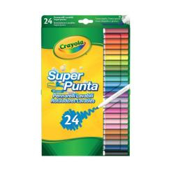 Канцтовари - Набір фломастерів Crayola Supertips 24 шт (7551) Канцтовари - Набір фломастерів Crayola Supertips 24 шт (7551)