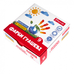 Канцтовари - Фарби гуаш 1 Вересня Classic 9 кольорів (230396) Канцтовари - Фарби гуаш 1 Вересня Classic 9 кольорів (230396)