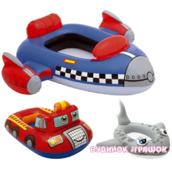 Для пляжу і плавання - Плотик надувний Intex Човник (59380) Для пляжу і плавання - Плотик надувний Intex Човник (59380)