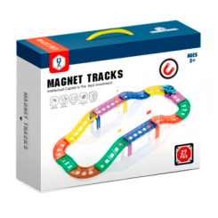 Магнітні конструктори - Магнітний конструктор Dezhi Дорога з машинкою 27 деталей (HD387A) Магнітні конструктори - Магнітний конструктор Dezhi Дорога з машинкою 27 деталей (HD387A)