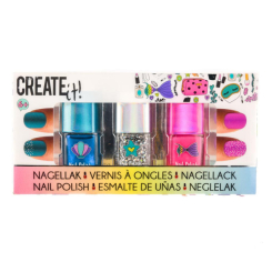 Косметика - Набір дитячих лаків для нігтів Create It! Русалонька 3 шт (84134) Косметика - Набір дитячих лаків для нігтів Create It! Русалонька 3 шт (84134)