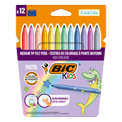 Канцтовари - Фломастери BIC Kid Coleour 12 кольорів (bc975110) Канцтовари - Фломастери BIC Kid Coleour 12 кольорів (bc975110)