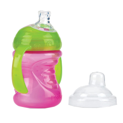 Дитячий посуд та аксесуари - Поїльник Nuby No Spill з ручками рожевий (NV0404003/NV0404003pnk) Дитячий посуд та аксесуари - Поїльник Nuby No Spill з ручками рожевий (NV0404003/NV0404003pnk)