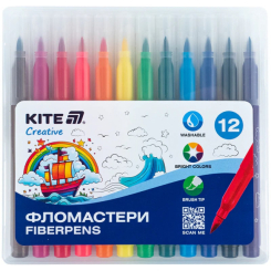 Канцтовари - Набір фломастерів Kite Creative 12 кольорів (K-1150) Канцтовари - Набір фломастерів Kite Creative 12 кольорів (K-1150)