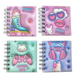 Канцтовари - Блокнот Malevaro 3D на пружині Кролик в асортименті (763272ML) Канцтовари - Блокнот Malevaro 3D на пружині Кролик в асортименті (763272ML)