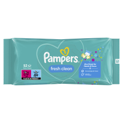 Пелюшки та серветки - Вологі серветки Pampers Fresh clean 52 шт (8001841041360) Пелюшки та серветки - Вологі серветки Pampers Fresh clean 52 шт (8001841041360)