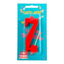 Аксесуари для свят - Свічка Свято мрій Цифра 7 (60586) Аксесуари для свят - Свічка Свято мрій Цифра 7 (60586)