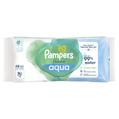 Пелюшки та серветки - Вологі серветки Pampers Harmonie aqua 48 шт (8006540458563) Пелюшки та серветки - Вологі серветки Pampers Harmonie aqua 48 шт (8006540458563)