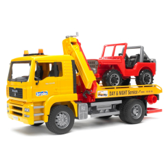 Транспорт і спецтехніка - Евакуатор з навантажувачем і джипом BRUDER (2750) Транспорт і спецтехніка - Евакуатор з навантажувачем і джипом BRUDER (2750)