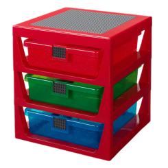 Бокси для іграшок - Стелаж з трьома ящиками LEGO Lifestyle червоний (40950001) Бокси для іграшок - Стелаж з трьома ящиками LEGO Lifestyle червоний (40950001)
