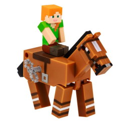 Фігурки персонажів - Набір фігурок Minecraft 3D Алекс та кінь заводний (MC1014/2) Фігурки персонажів - Набір фігурок Minecraft 3D Алекс та кінь заводний (MC1014/2)