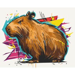 Товари для малювання - Картина за номерами Art Craft Капібара 40 х 50 см (11574-AC) Товари для малювання - Картина за номерами Art Craft Капібара 40 х 50 см (11574-AC)