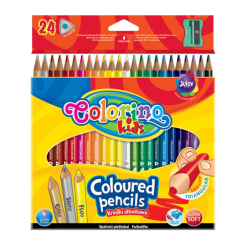 Канцтовари - Олівці Colorino Трикутні 24 кольори з чинкою (57462PTR) Канцтовари - Олівці Colorino Трикутні 24 кольори з чинкою (57462PTR)