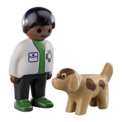 Конструктори з унікальними деталями - Конструктор Playmobil 1.2.3 Ветеринар з собакою (70407) Конструктори з унікальними деталями - Конструктор Playmobil 1.2.3 Ветеринар з собакою (70407)
