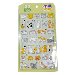 Набори для творчості - Набір 3D-наліпок Tiki Wiki Crystal Тікі котики (51429) Набори для творчості - Набір 3D-наліпок Tiki Wiki Crystal Тікі котики (51429)