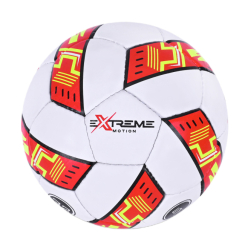 Спортивні активні ігри - М'яч футбольний Extreme motion №5 білий з червоним (FP100/1) Спортивні активні ігри - М'яч футбольний Extreme motion №5 білий з червоним (FP100/1)