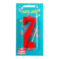 Аксесуари для свят - Свічка Свято мрій Цифра 7 (60586) Аксесуари для свят - Свічка Свято мрій Цифра 7 (60586)