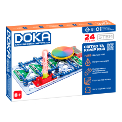 Наукові ігри, фокуси та досліди - Електронний конструктор Doka Світло та колір rgb 24 схеми (D70700) Наукові ігри, фокуси та досліди - Електронний конструктор Doka Світло та колір rgb 24 схеми (D70700)