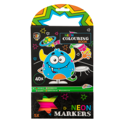 Товари для малювання - Неонова розмальовка Grafix Монстри (150079_2) Товари для малювання - Неонова розмальовка Grafix Монстри (150079_2)