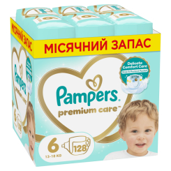 Підгузки - Підгузки Pampers Premium care Giant 13-18 кг 128 шт (8700216423700) Підгузки - Підгузки Pampers Premium care Giant 13-18 кг 128 шт (8700216423700)