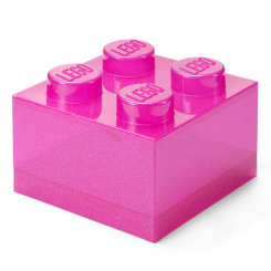 Бокси для іграшок - Коробка для зберігання LEGO Lifestyle Цеглинка 4 яскраво-рожевий з блискітками (40090801) Бокси для іграшок - Коробка для зберігання LEGO Lifestyle Цеглинка 4 яскраво-рожевий з блискітками (40090801)