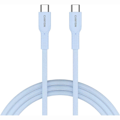Павербанки - Кабель Canyon OnWire 60CL C-C 60W COLOR Braided 1 м Light Blue (CND-CCAP60AB10LBL) Павербанки - Кабель Canyon OnWire 60CL C-C 60W COLOR Braided 1 м Light Blue (CND-CCAP60AB10LBL)
