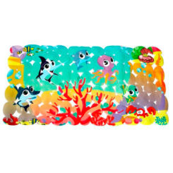 Ванночки, гірки для купання та аксесуари - Захисний килимок у ванну Lindo на присосках зелений (6966668386662) Ванночки, гірки для купання та аксесуари - Захисний килимок у ванну Lindo на присосках зелений (6966668386662)