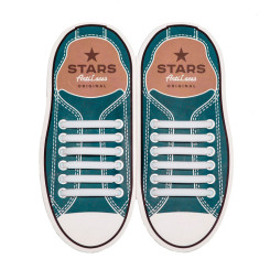 Захисне спорядження - Силіконові антишнурки AntiLaces Stars 56,5 мм 12 шт білі (SW565) Захисне спорядження - Силіконові антишнурки AntiLaces Stars 56,5 мм 12 шт білі (SW565)