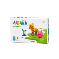 Набори для ліплення - Набір пластиліну Ліпака Поросятко, конячка, кролик (60023-UA01) Набори для ліплення - Набір пластиліну Ліпака Поросятко, конячка, кролик (60023-UA01)