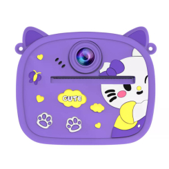 Фотоапарати - Дитяча камера з миттєвим друком Remzona Fun Moments фіолетова (KCP-01/3) Фотоапарати - Дитяча камера з миттєвим друком Remzona Fun Moments фіолетова (KCP-01/3)