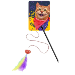 Іграшки для котів - Іграшка-дражнилка для котів Friend is на паличці (FG240418011D) Іграшки для котів - Іграшка-дражнилка для котів Friend is на паличці (FG240418011D)