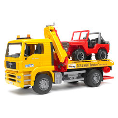 Транспорт і спецтехніка - Евакуатор з навантажувачем і джипом BRUDER (2750) Транспорт і спецтехніка - Евакуатор з навантажувачем і джипом BRUDER (2750)