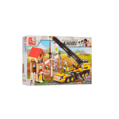 Конструктори з унікальними деталями - Конструктор Sluban Місто Будмайданчик 767 деталей (M38-B0553) Конструктори з унікальними деталями - Конструктор Sluban Місто Будмайданчик 767 деталей (M38-B0553)