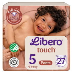 Підгузки - Підгузки-трусики Libero Touch Pants 5 9-14 кг 27 шт (7322542265109) Підгузки - Підгузки-трусики Libero Touch Pants 5 9-14 кг 27 шт (7322542265109)