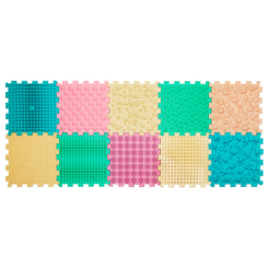 Розвивальні килимки - Масажний килимок Ortek Мікс Пазли 10 елементів пастель (2000000128085) Розвивальні килимки - Масажний килимок Ortek Мікс Пазли 10 елементів пастель (2000000128085)