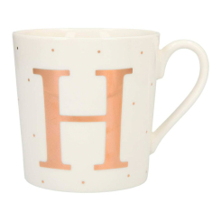 Чашки, склянки - Чашка Top Model з буквою H 300 мл фарфорова (045909/32) Чашки, склянки - Чашка Top Model з буквою H 300 мл фарфорова (045909/32)