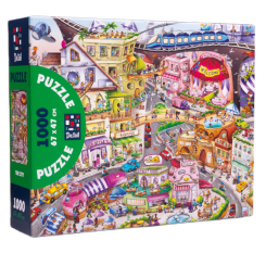 Пазли - Пазл De.tail Місто 1000 деталей (DT1000-13) Пазли - Пазл De.tail Місто 1000 деталей (DT1000-13)