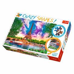 Пазли - Пазл Trefl Crazy Shapes Небо над Парижем 600 елементів (11115) Пазли - Пазл Trefl Crazy Shapes Небо над Парижем 600 елементів (11115)